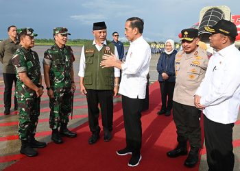 Pangdam I/BB Sambut dan Dampingi Presiden Jokowi Tinjau Lokasi Bencana Sumbar