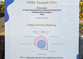 Pemkot Bandung Raih Penghargaan Terbaik SPBE Kategori Kota
