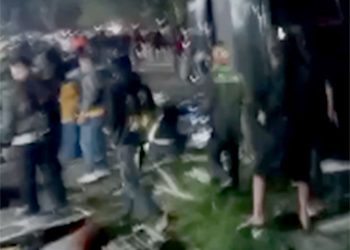 Bus Rombongan Pelajar Kecelakaan di Ciater Subang