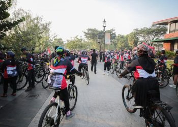 600 Pesepeda Gowes Mengikuti Giat Fun Bike Tribute to Ir. Soekarno