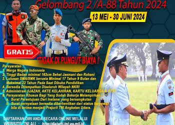 TNI-AU Buka Penerimaan Tamtama Gelombang II/A-88 Tahun 2024