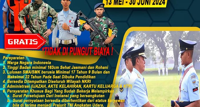 TNI-AU Buka Penerimaan Tamtama Gelombang II/A-88 Tahun 2024