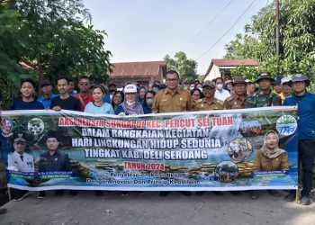 Hadiri Aksi Bersih Sungai Asri Ludin Tambunan: Dinkes Deliserdang Siap Sosialisasikan Kesehatan