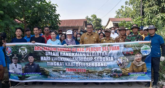 Hadiri Aksi Bersih Sungai Asri Ludin Tambunan: Dinkes Deliserdang Siap Sosialisasikan Kesehatan