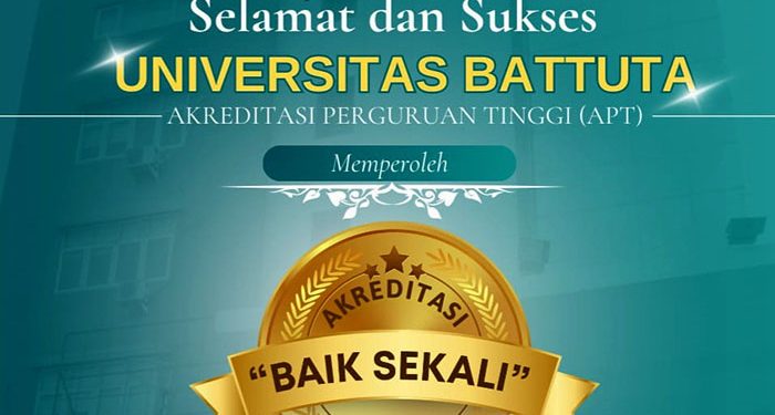 Universitas Batutta Mendapatkan Akreditasi Baik Sekali