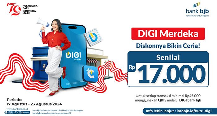 Sambut HUT RI ke 79, bank bjb Luncurkan Program DIGI Merdeka