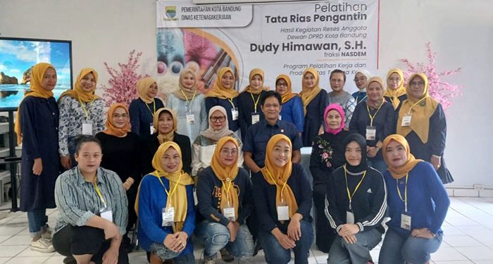 Dudy Himawan Berkolaborasi Disnaker Adakan Pelatihan Tata Rias Pengantin