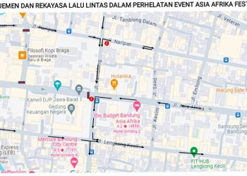 Pemkot Bandung Lakukan Rekayasa Lalu Lintas untuk Sukseskan Asia Afrika Festival