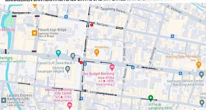 Pemkot Bandung Lakukan Rekayasa Lalu Lintas untuk Sukseskan Asia Afrika Festival