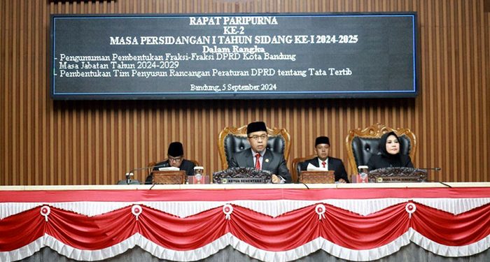 Mau Tahu Daftaran DPRD Kota Bandung yang di Tetapkan Fraksi Periode 2024-2029, ini Daftarnya
