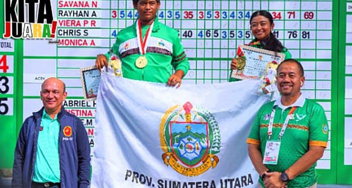 Sumut Tambah Medali Emas Pada Pertandingan Golf Nomor Mixed Foursome