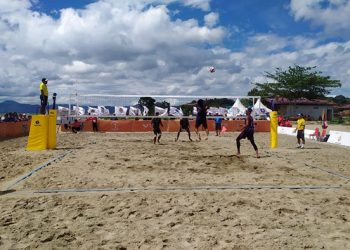 Venue voli pantai PON XXI Aceh-Sumut Unik di Caldera Toba