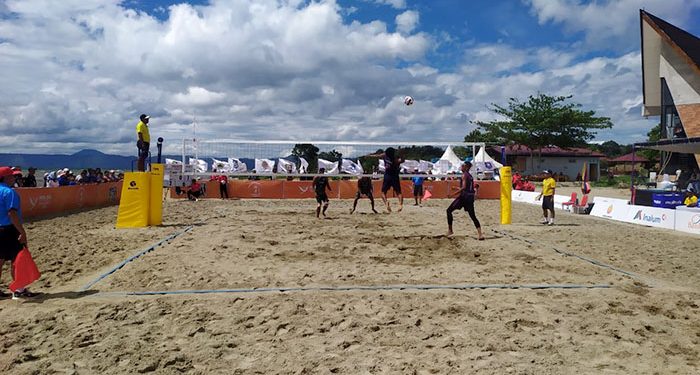 Venue voli pantai PON XXI Aceh-Sumut Unik di Caldera Toba
