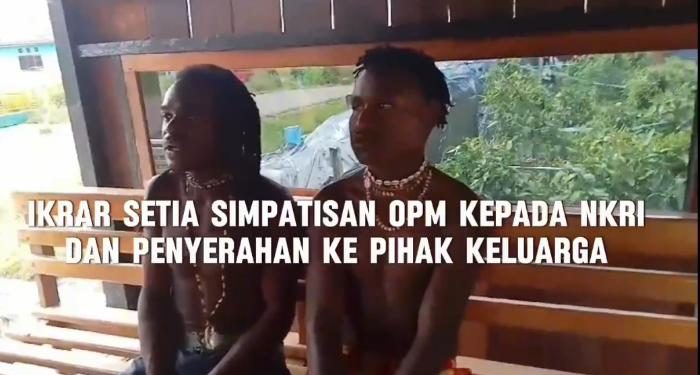 Ikrar Kembali Ke NKRI Oleh Simpatisan OPM di Mamba