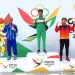 Tim Sumut Berhasil Raih Emas di Road Race 70 KM Jarak Pendek Putra, Tebing Hingga Parapat