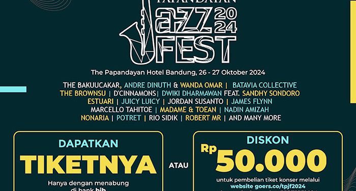 Nabung di bank bjb, Bisa Dapat Tiket Konser The Papandayan Jazz