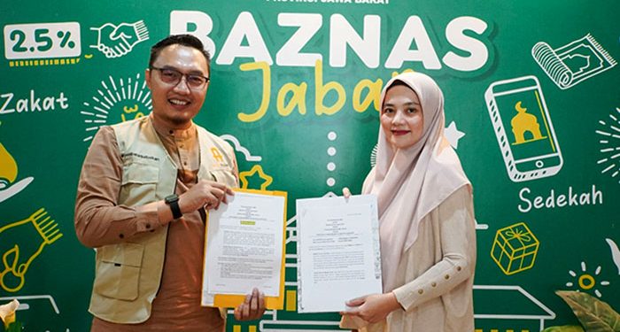 BAZNAS Provinsi Jawa Barat dan Amal Sholeh Menandatangani Kerjasama Pengembangan Ekosistem Layanan Zakat