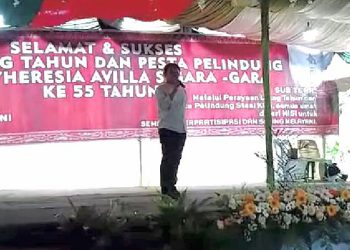 Romi Purba Ajak Jemaat Gereja St.Theresia Avila Dukung Paslon Bupati Deliserdang dr. Asriluddin Tambunan-Lomlom Suwondo