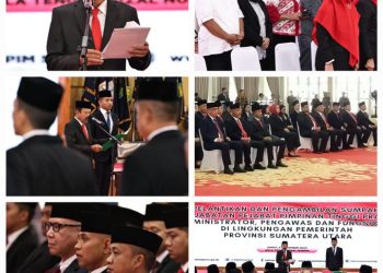 Maksimalkan Kinerja Pemprov Sumut, Agus Fatoni Lakukan Rotasi dan Lantik ASN