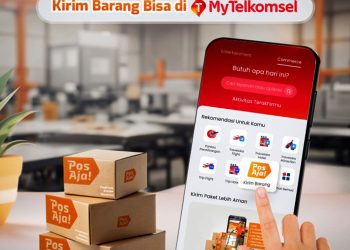 Solusi Inovatif Kirim Barang, PosIND dan Telkomsel Kolaborasi, PosAja! di MyTelkomsel Super App