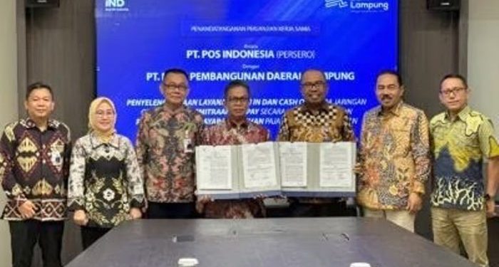 Sebagai Wujud Komitmen Bersama Dalam Menyajikan Layanan Terhadap Nasabah, PosIND berkolaborasi dengan Bank Lampung