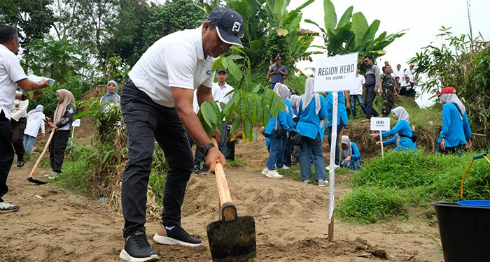 Rayakan Setahun Transformasi, Regional 1 PTPN 1 Antisipasi Abrasi Sungai Blumai