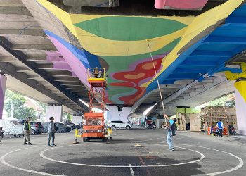 Mural Kolong Jembatan Pasupati Bakal Jadi Terpanjang di Indonesia