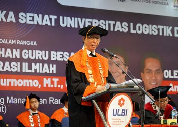 Prof Dr. Ir. Agus Purnomo, MT, CLMIT Dikukuhkan Sebagai Guru Besar Manajemen Rantai Pasok di ULBI