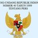 Tentang UU Pers tahun 1999 dan Isi Pasal 8
