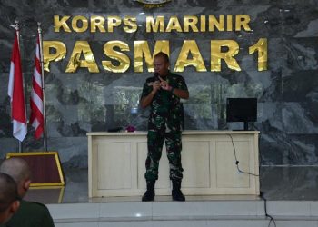 Danpasmar 1 Berikan Materi Kepemimpinan kepada Peserta SPPI