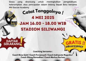 Gratis, Catat Tanggal nya, MH Soccer Academy Gelar Giat Coaching Clinic Session