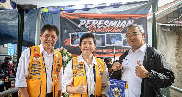 Kolaborasi Pemkot Bandung dan Lions Club Resmikan Jembatan Penghubung di Kelurahan Pajajaran