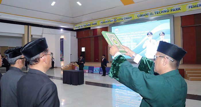 Pemkot Cimahi Lantik Sebanyak 123 orang dan Pengambilan Sumpah Jabatan