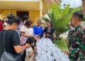 Satgas Yonif 131/Brajasakti Hangatkan Hati Warga Papua