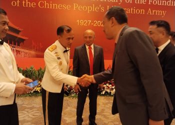 Danpasmar 1 Hadiri Undangan Peringatan Berdirinya Tentara Pembebasan Rakyat Tiongkok ke-98