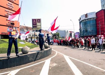 Bandung Menyatu dalam 3 Menit untuk Indonesia, dari Simpang Lima hingga Dago Cikapayang