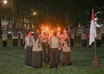 Kobarkan Api Semangat Pengabdian, Ulang Janji Pramuka Kota Bandung