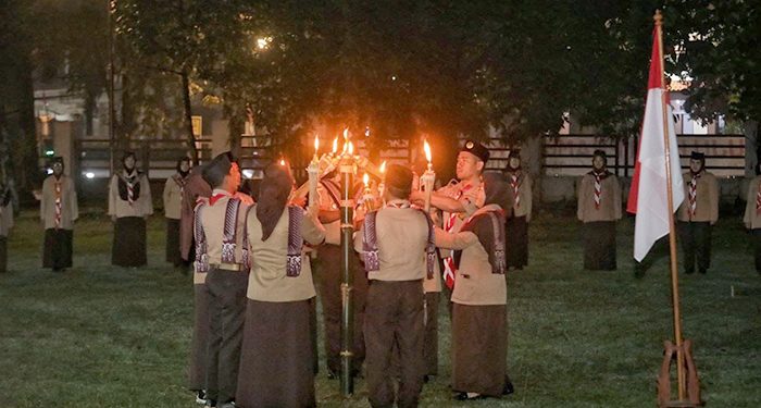 Kobarkan Api Semangat Pengabdian, Ulang Janji Pramuka Kota Bandung