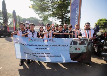 Peringati HUT ke-80, Komunitas Edan Sepur Kampanyekan Tertib dan Selamat di Perlintasan