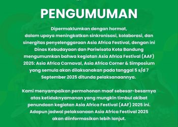 Asia Africa Festival 2025 Resmi Ditunda