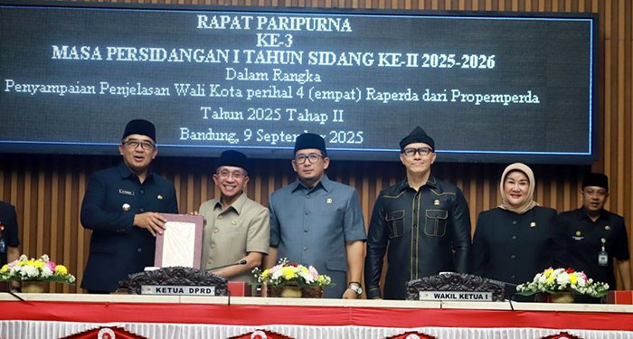 DPRD Kota Bandung Terima 4 Usulan Raperda dari Propemperda Tahun 2025 Tahap II