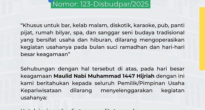 Pemkot Bandung Larang Tempat Hiburan Beroperasi