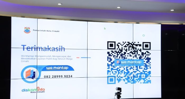 Pemkot Cimahi “WA Mantap” Resmi di Luncurkan