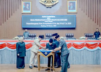 Pemkot dan DPRD Bandung Resmi Menandatangani Nota KUA-PPAS 2026