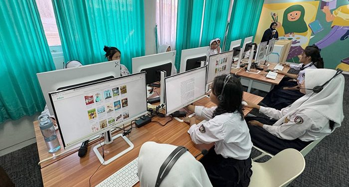 Wujudkan Literasi Tanpa Batas, SMPN 35 Bandung Dilengkapi Perpustakaan Digital