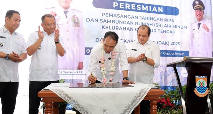 425 SR Layanan Air Bersih Resmi Terpasang di Wilayah Kelurahan Cigugur Tengah Kota Cimahi