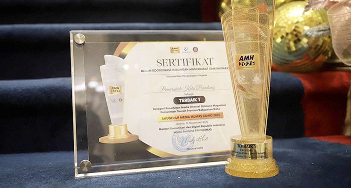 Pemkot Bandung Raih Penghargaan Terbaik I Anugerah Media Humas 2025