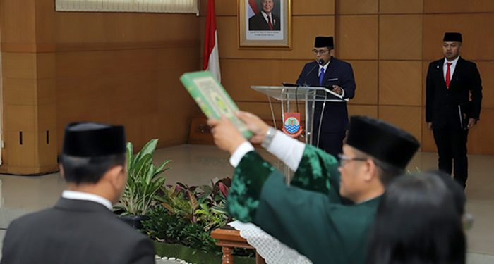 57 Pejabat Dilantik, Pemkot Cimahi Perkuat Struktur Organisasi dan Layanan Publik