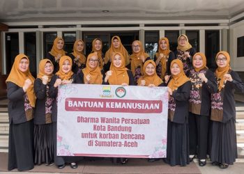 Peduli Korban Bencana, DWP Kota Bandung Salurkan Bantuan via BNPB