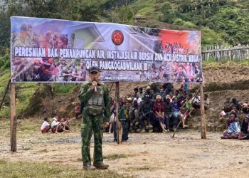 Pangkogabwilhan III Resmikan Fasilitas Air Bersih dan MCK Karya Bhakti di Distrik Mbua
